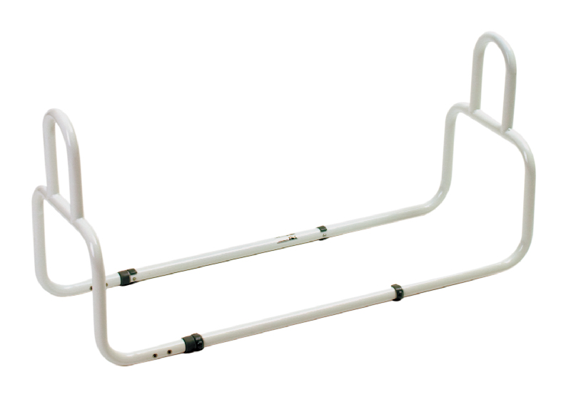 Adjustable width double loop bed stick 