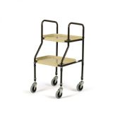 Adjustable Height Plastic Shelf Trolley